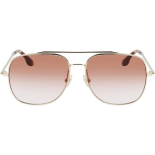 แว่นกันแดด VICTORIA BECKHAM-VB215S 725 Aviator Sunglasses Gold Wine Gradient ของแท้100%