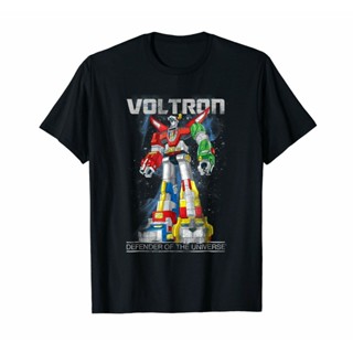 เสื้อยืดผ้าฝ้ายพิมพ์ลายแฟชั่น Sanc6 {พร้อมส่ง เสื้อยืดผ้าฝ้าย 100% พิมพ์ลาย Voltron Defender Space Distressed โอเวอร์ไซซ