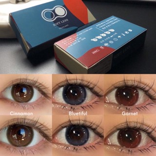 รุ่น MILD Softlens (Garnet, Bluetiful, Cinnamon) คอนเเทคเลนส์รายปี วัสดุMPC ค่าอมน้ำ48%(14.5) idollens