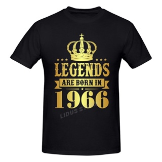 เสื้อโอเวอร์ไซ ตํานานเกิด 1966 56 ปีของขวัญวันเกิดครบรอบ 56 ปีเสื้อยืดแขนสั้นฮาราจูกุเสื้อยืดกราฟิกเสื้อยืดแบรนด์ Tee To