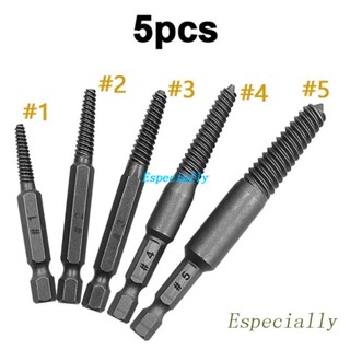 Esp ชุดดอกถอนน็อตเกลียว ก้านหกเหลี่ยม 5 ชิ้น ต่อชุด