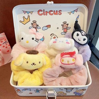 ยางรัดผม ตุ๊กตาการ์ตูน Sanrio Colique Scrunchie น่ารัก เรียบง่าย ฤดูใบไม้ร่วง ฤดูหนาว เครื่องประดับผม วันตุ๊กตา เชือกผม