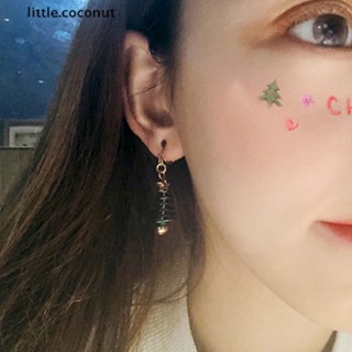 [little.coconut] ต่างหูแบบแขวน รูปต้นคริสต์มาส