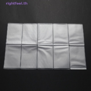 Rightfeel.th กระเป๋าใส่บัตรเครดิต PVC แบบใส กันน้ํา 10 ชิ้น