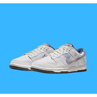 Nike Dunk Low Bright Side Grey-Blue Corduroy ของแท้ 100 %