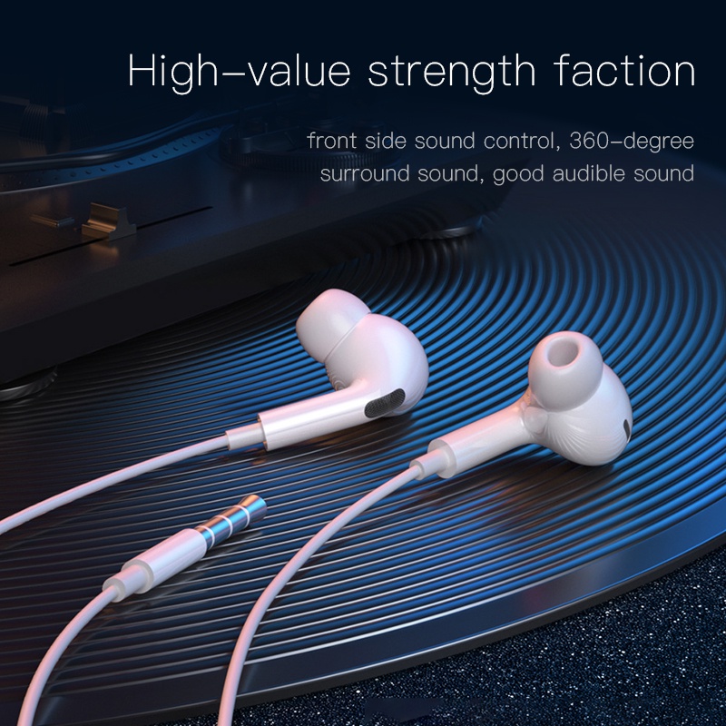Kuulaa ใหม่ ชุดหูฟังอินเอียร์ แบบมีสาย type-c รองรับการควบคุมระดับเสียง สําหรับ iPhone Xiaomi Huawei