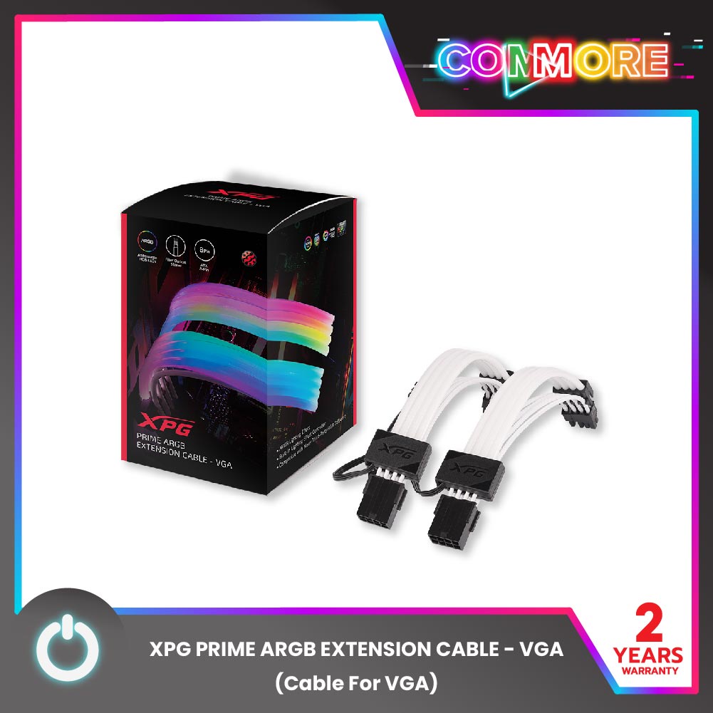 XPG PRIME ARGB EXTENSION CABLE - VGA สายต่อ cable สำหรับ VGA มาพร้อมกับอุปกรณ์ไฟ RGB