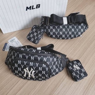 MLB Classic Monogram Hipsack กระเป๋าคาดอก
 คาดหลัง คาดเอว สีดำ NY 🖤🖤