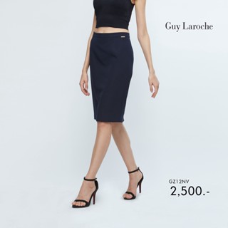 Guy Laroche กระโปรงทรงแคบ กระโปรงทำงาน Business Basic Skirt กระโปรงทำงานสีน้ำเงิน (GZ12NV)