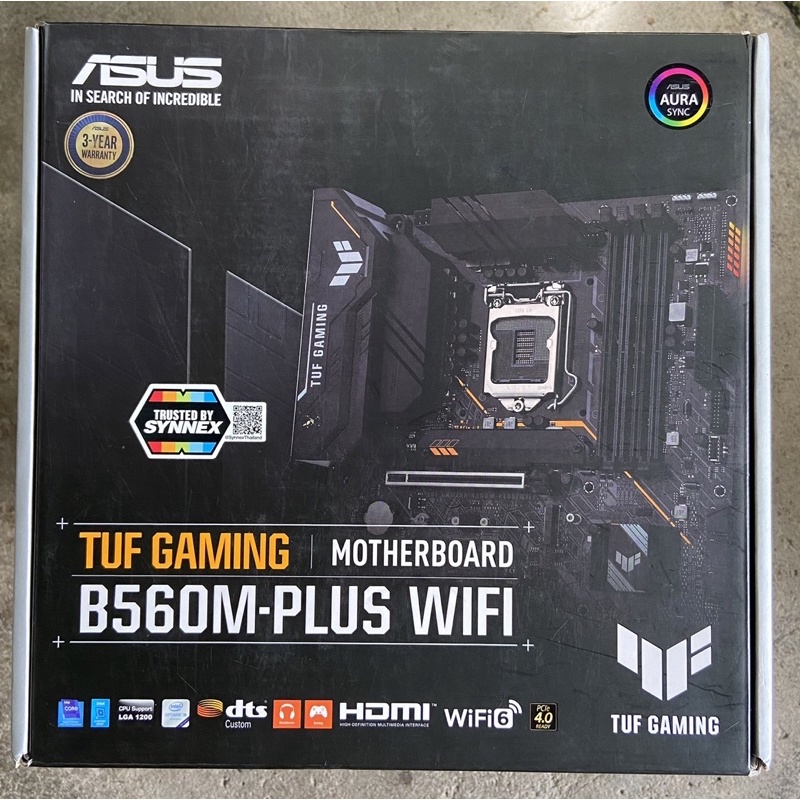 ASUS MAINBOARD TUF GAMING B560M-PLUS WIFI (Gen10-11) B560 เมนบอร์ด ใหม่เคลม