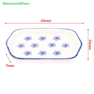 Newsandthen 1 ชิ้น 1:12 บ้านตุ๊กตาจิ๋ว เซรามิค ชุดน้ําชา ถาด DIY ของเล่นดี