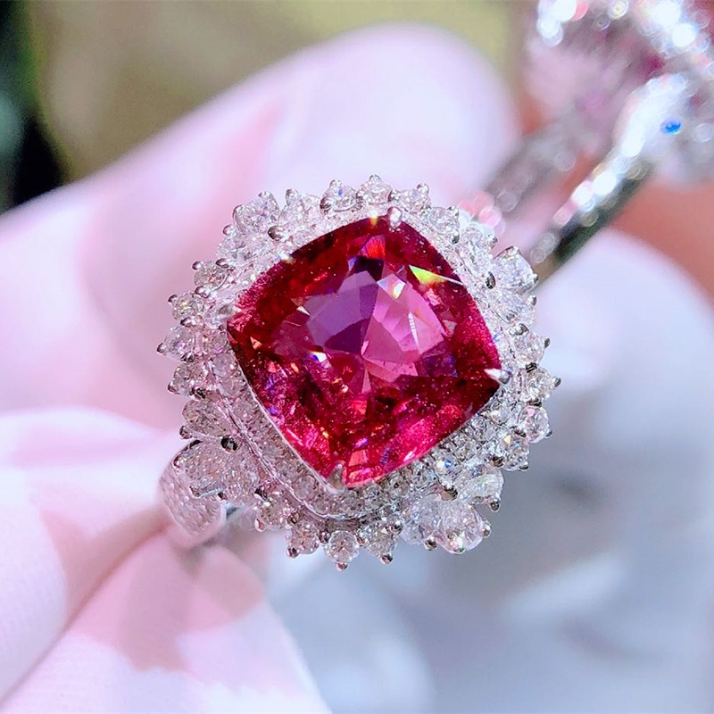 925 เงินสเตอร์ลิงGorgeousแหวนผู้หญิงPaved Brilliant Cubic Zirconia Bling Blingเจ้าสาวหมั้นอุปกรณ์เสริมอินเทรนด์เครื่องประดับ