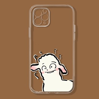 Problem lamb~เคสไอโฟน iPhone 12 14 pro 7 14 se2020 เคส Xr Xs X max 13 11 pro max 8 7plus phone case 8พลัส TPU นิ่ม cover