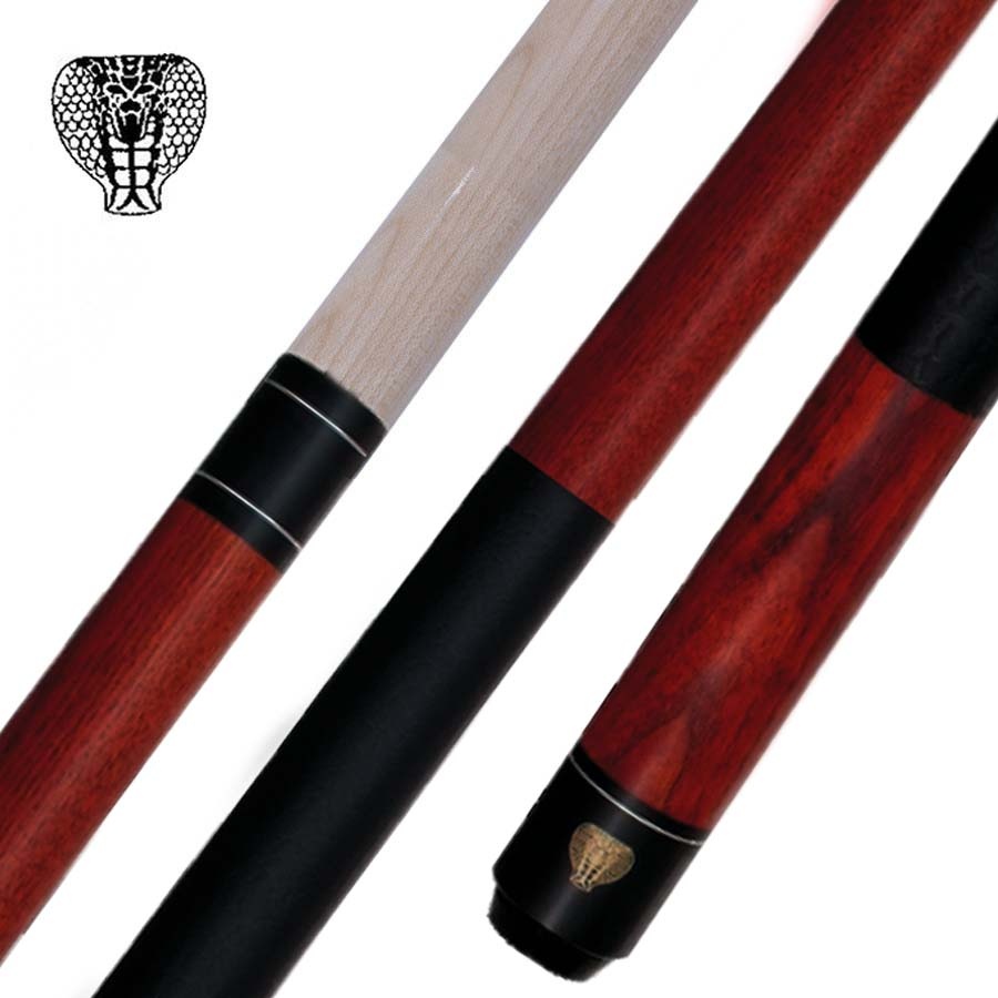 Cobra ไม้คิวพูลคอบร้า สีแดง 2 ท่อน แบ่ง 1/2 Pool Cue Red