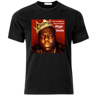 เสื้อผ้าผชเสื้อยืด ขนาดใหญ่ พิมพ์ลาย Biggie Smalls NotoriousS-5XL