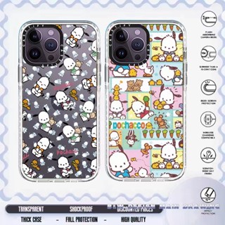 เคสโทรศัพท์มือถือ ซิลิโคนใส กันกระแทก ปิดด้านหลัง ลาย Pachacco น่ารัก ไล่โทนสี สําหรับ iPhone 14 14Pro Max 13 13Pro 12 Pro Max 11