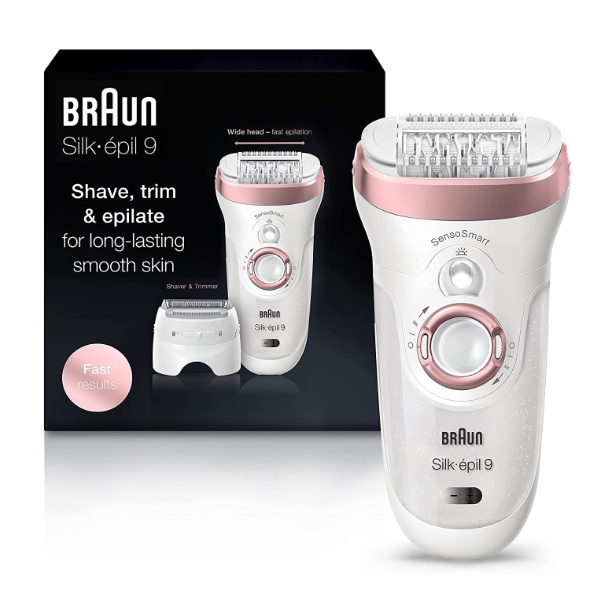 [Braun®] Epilator Silk-épil 9 Hair Removal for Women, SES 9-720 เครื่องกำจัดขน สำหรับผู้หญิง Wet & D