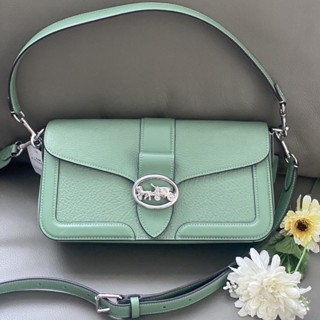 🎀 (สด-ผ่อน) กระเป๋าสะพาย สีเขียว 5493 GEORGIE SHOULDER BAG