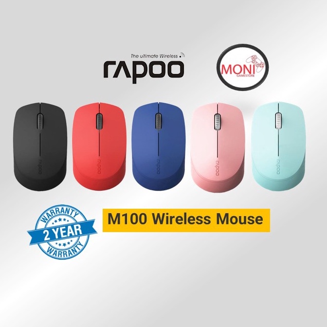 [ประกันศูนย์] RAPOO Multi-Mode Wireless Mouse M100 Silent