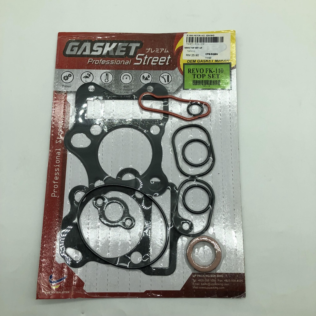 SUZUKI SMASH REVO 110 REVO110 REVO 110 REVO FK110 FK 110 TOP SET GASKET GASKET TOP SET STANDARD