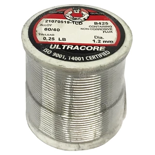 1.2 mm 0.25 LB ตะกัวบัดกรี Ultracore ตะกั่วบัดกรี Ultracore Soldering Lead มีฟลักในตัว 60/40 ตะกั่ว บัดกรี ปากกา ตะกั...