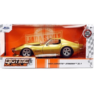 โมเดลรถเหล็ก 1/24 1969 Corvette Stingray ZL-1 [JADA]