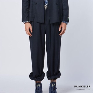 PAINKILLER เพนคิลเลอร์ กางเกงขายาว เสื้อผ้าผู้ชาย แฟชั่นผู้ชาย / FIELDWORK SLACK PANTS / รุ่น 42-0-0811 สีกรมท่า (AW19)