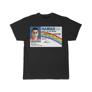 Sanc6 [พร้อมส่ง] เสื้อยืดผ้าฝ้าย 100% พิมพ์ลายใบขับขี่ McLovin Hawaii พลัสไซซ์ พลัสไซซ์ XS-6XL สําหรับผู้ชายS-5XL