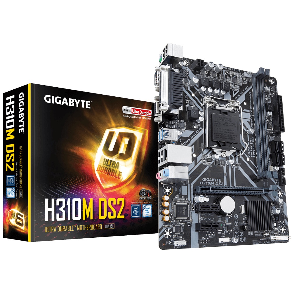 GIGABYTETM️ H310M DS2 LGA 1151 MATX เมนบอร์ด