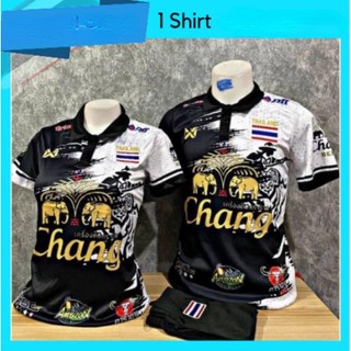 [พร้อมส่ง] เสื้อกีฬาแขนสั้น ลายโลโก้ไทย Chang Jersey With Thailand