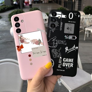 ใหม่ เคสโทรศัพท์มือถือ ซิลิโคนนิ่ม TPU ลายเพ้นท์ แฟชั่น สําหรับ Samsung A14 5G A13 SM-A135F 4G Galaxy A14 5G A14 2022