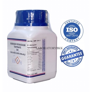 Sodium Potassium Tartrate Pure 99% AR Grade ขนาด 500 g. และ 1 kg. ยี่ห้อ TPC พร้อม COA MSDS โพแทสเซียมโซเดียมทาร์เทรต