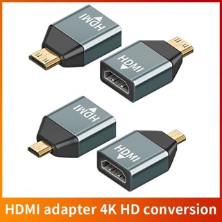 4K 60HZ Mini Micro Hdmi To หัวแปลงสัญญาณ Hdmi Converterสำหรับแล็ปท็อปกราฟิกการ์ดกล้องทีวี HD อะแดปเตอร์video Transmissio