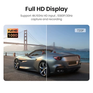 【ใหม่】UGREEN การ์ดจับภาพวิดีโอ 4K HDMI เป็น USB Type-C HDMI สําหรับ Xbox กล้อง DVD บันทึกสตรีมสด