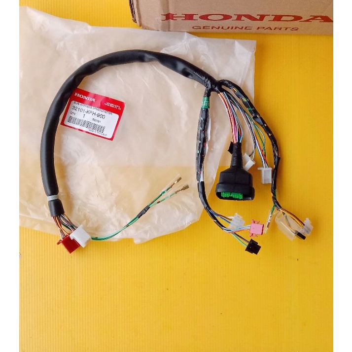 32101-KPH-900ชุดสายไฟเรือนไมล์แท้ HONDA เวฟ125S(หัวเถิก)รุ่นสตาร์มือ,1ชุด ไม่รวมหลอดไฟ