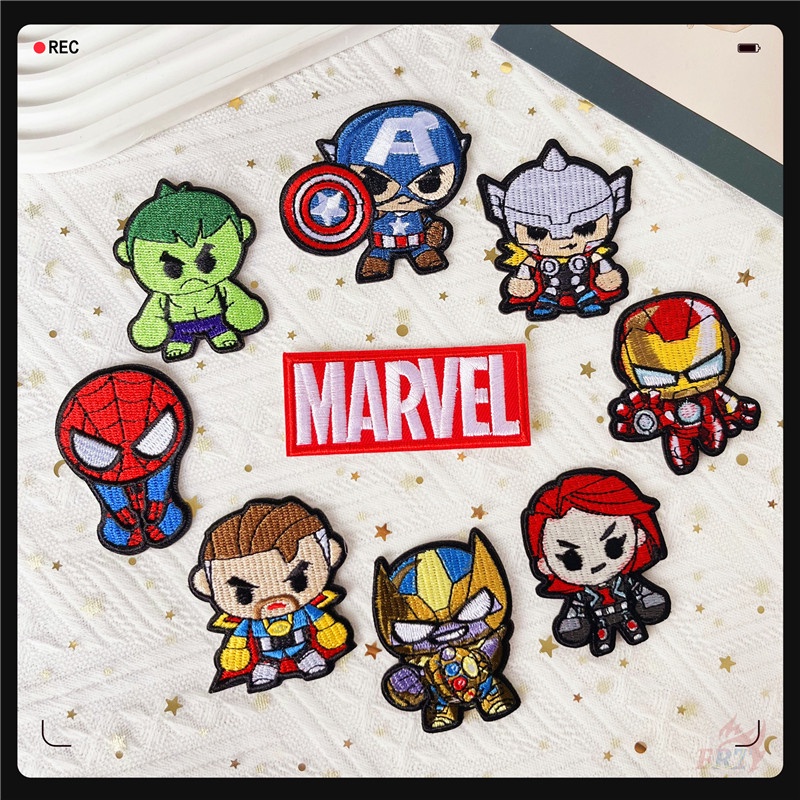 ✿ Superheroes Self-adhesive Sticker Patch ✿ 1Pc DIY Sew on Iron on Embroidery Clothes Bag Accessories Badges Patches