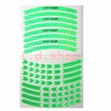สติกเกอร์ติดรถ สติ๊กเกอร์ สติกเกอร์ แต่ง คิ้วล้อ สะท้อนแสง 3D สีเขียว ขอบ16-18นิ้วล้อหน้า-หลังใส่M-SLAZ CBR aumshop239