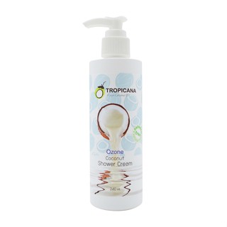 ครีมอาบน้ำน้ำมันมะพร้าว กลิ่น OZONE Tropicana สูตร NON PARABEN ขนาด 240 ML