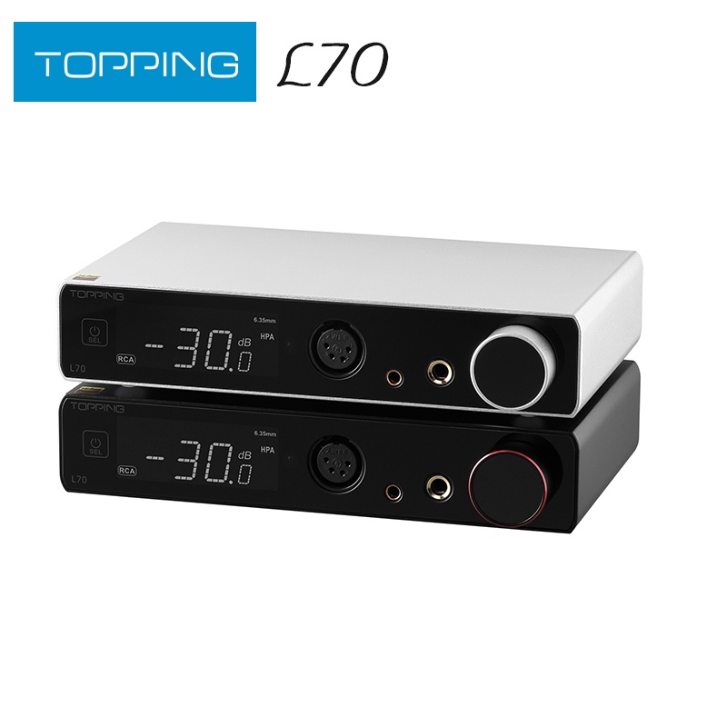 Topping L70 เครื่องขยายหูฟัง Full Balanced NFCA สีดำ