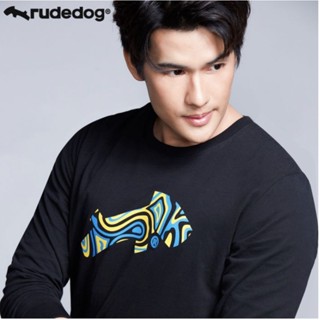 Rudedog By Hashtag เสื้อยืดแขนยาว ทรงผู้ชาย รุ่น Lava สินค้าลิขสิทธิ์แท้