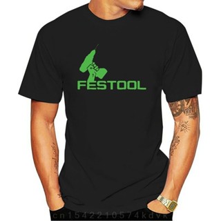 เสื้อยืดเข้ารูป เสื้อยืดคอตตอน O คอผู้ชาย Festool