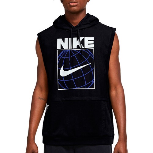 เสื้อฮู้ด  Nike Dri-FIT Men's Sleeveless Graphic Training Hoodie [รหัส: CZ2562 010 ] [ลิขสิทธิ์แท้ NIKE ป้ายไทย]