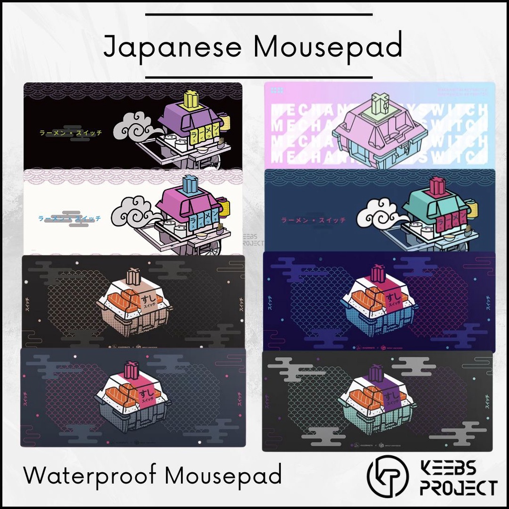Sushi Suitchi Deskmat (900mm x 400mm x 4mm) Bento - WATERPROOF & NON-WATERPROOF แผ่นรองเมาส์/แผ่นรอง