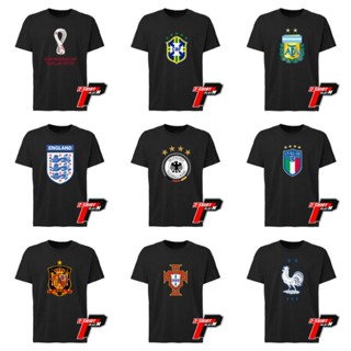 เสื้อยืด พิมพ์ลายทีมฟุตบอล Qatar Premium 2022