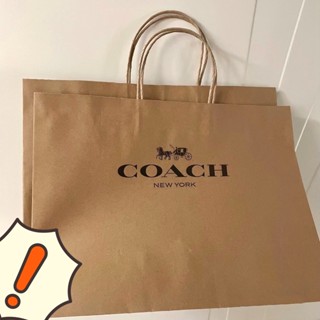 Gift🎀 Coach ถุงกระดาษ ถุงผ้า ถุงกันฝุ่น หลายขนาด ถุงของขวัญ