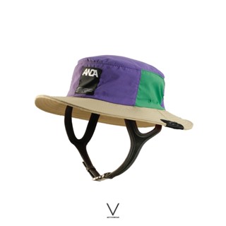 V ACTIVEWEAR MULTI COLOR (PURPLE GREEN KHAKI) x ANDAMAN SURF HAT หมวกใส่เล่นเซิร์ฟ มีสายรัดคาง สีผสม