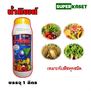 น้ำทิพย์ ยี่ห้อ แม็กซาโก้ ธาตุอาหารเสริม โบรอน10% ช่วยผสมเกสร เนื้อแน่น ลูกดก ลูกใหญ่ ขนาด 1 ลิตร