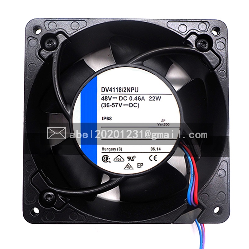 SZ ยี่ห้อใหม่ DV4118/19NA DV 4118/19NA 48V DC COOLING FAN 12038 120*120*38MM