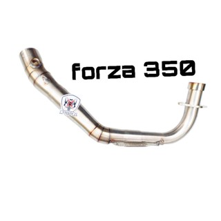 คอท่อ forza 350 สวมปลายท่อแต่งขนาด 2 นิ้วสแตนเลส