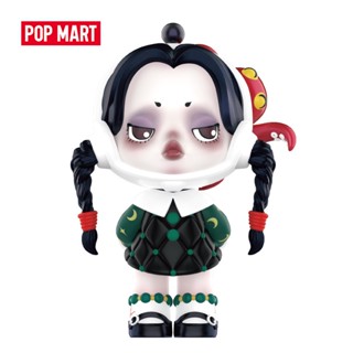 ☌Pop MART ฟิกเกอร์ SKULLPANDA x THE ADDAMS FAMILY Series